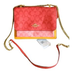 Coach Klare Crossbody In Blocked Signature Canvas